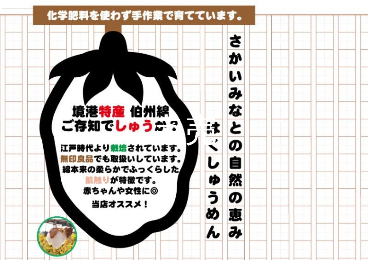 画像1: 境港市農業公社『伯州綿タオルハンカチ』 (1)
