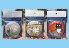 画像1: 缶バッジ　【のんのんばぁとオレ】【猫楠】【河童の三平　タヌキ】 (1)